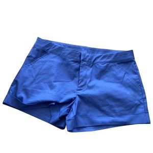 Adidas blue women’s golf shorts